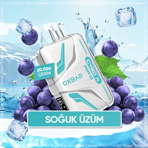 Oxbar Cybo-X 20000 Puff Grape İce